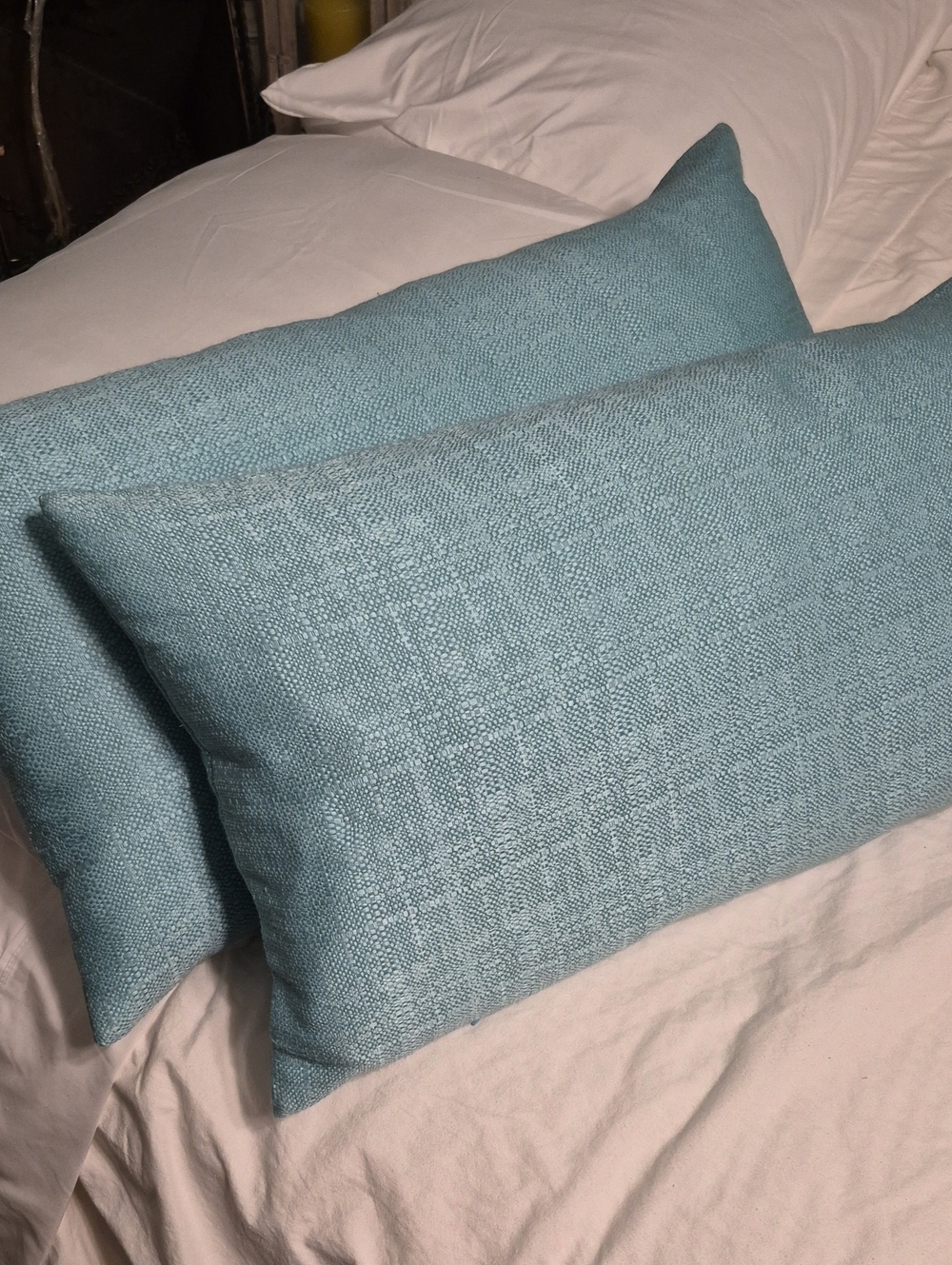 Source Unknown Light Teal Blue Decorative Lumbar Pillows - Set of 2